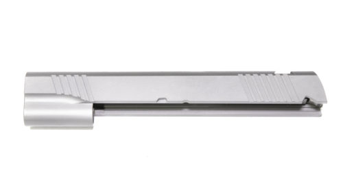 Government Slide  Stainless  ACP Front And Rear Serrations Left