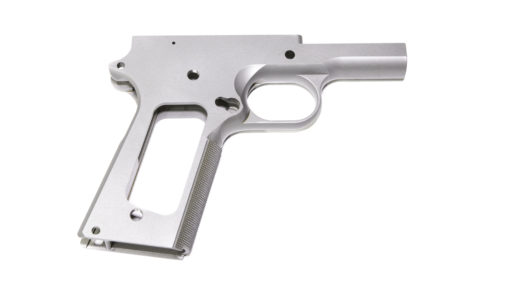 Commander  Stainless Frame With Checkered Grip Right
