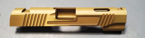 TiN 1911 COMMANDER ELIMINATOR PRO CUT SLIDE 9MM 4.25" WITH NOVAK SIGHT CUTS