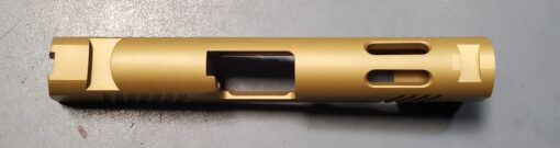 TiN 1911 COMMANDER ELIMINATOR PRO CUT SLIDE 9MM 4.25" WITH NOVAK SIGHT CUTS - Image 2