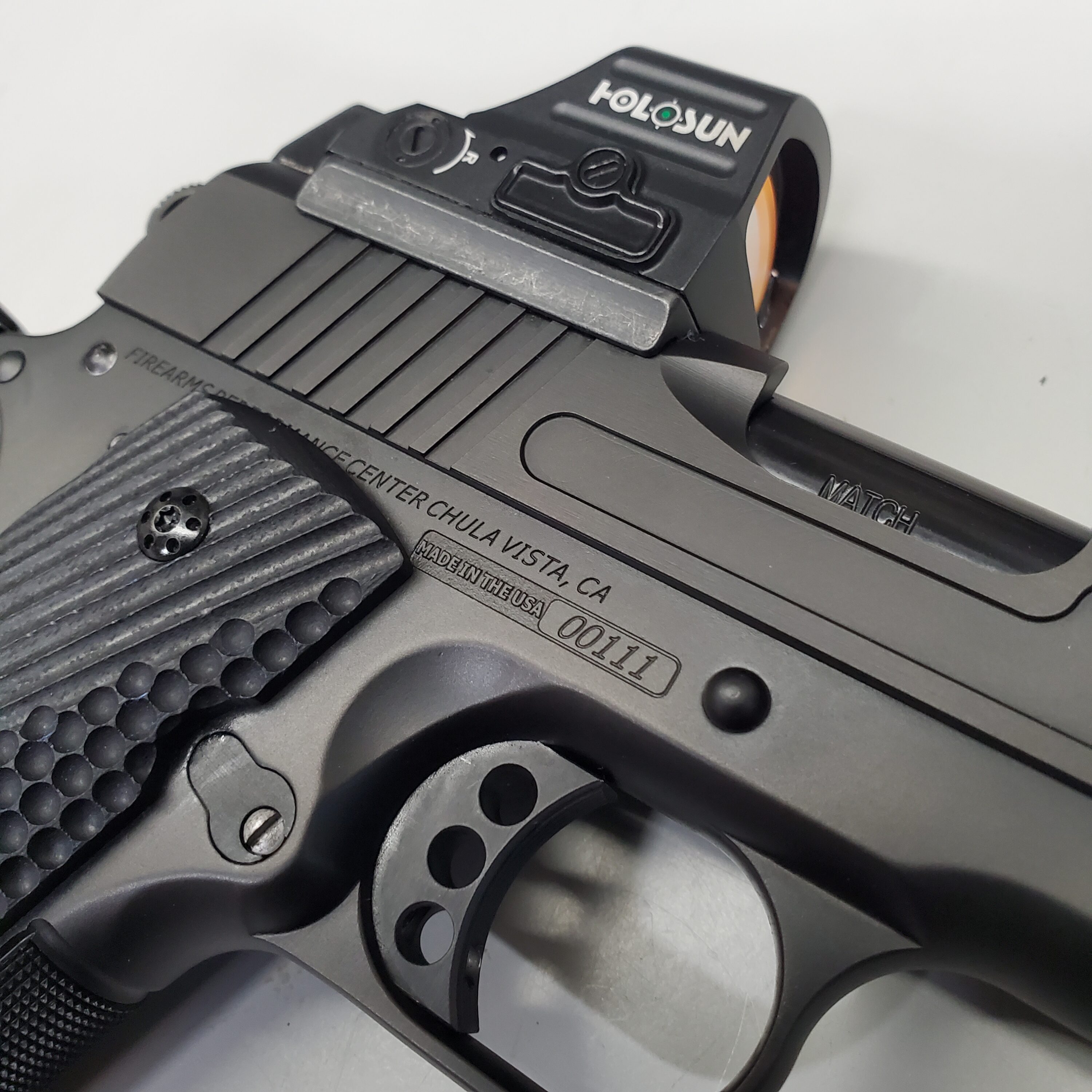 1911 COMMANDER ELIMINATOR 45ACP DLC W/HOLOSUN RED DOT - 1911 Builders